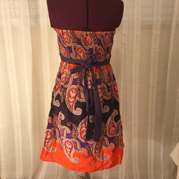 Paisley Strapless Dress - Picture 3 of 5